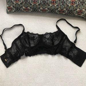 black lace bustier - ethical brand Naja - 32D